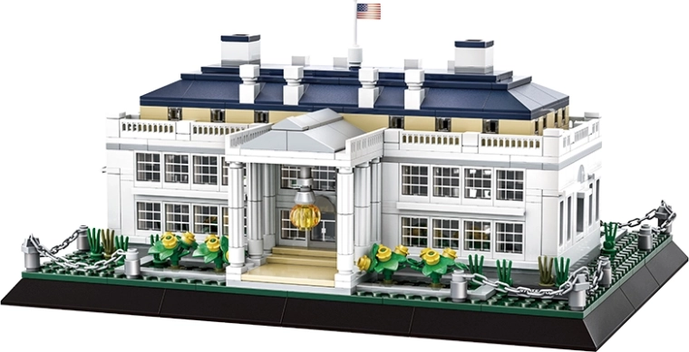 Buildings Series White House Building Set, 894 Pieces