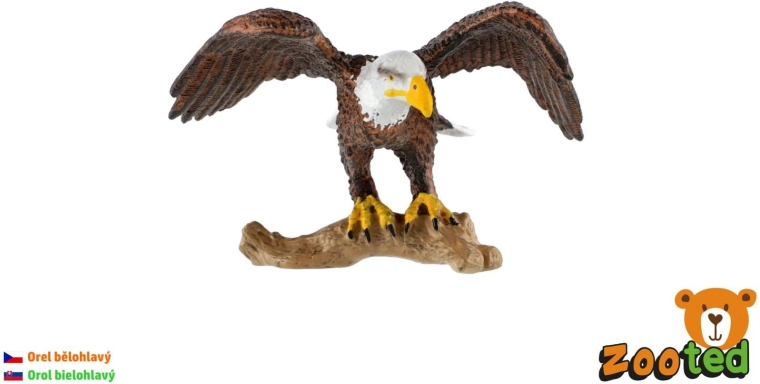 Plastic Bald Eagle Figurine 8 cm