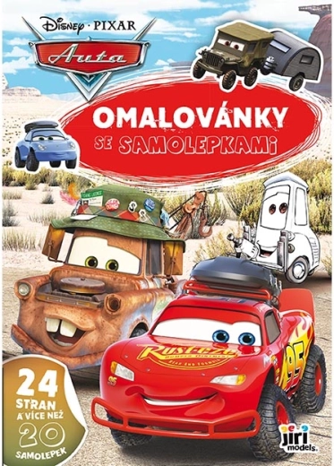 A4 Coloring Book with Car Stickers