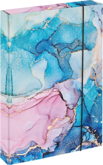 Папка за ученически тетрадки A4 Jumbo Marble Pink