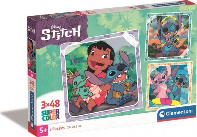 Пъзел CLEMENTONI Stitch 3×48 части