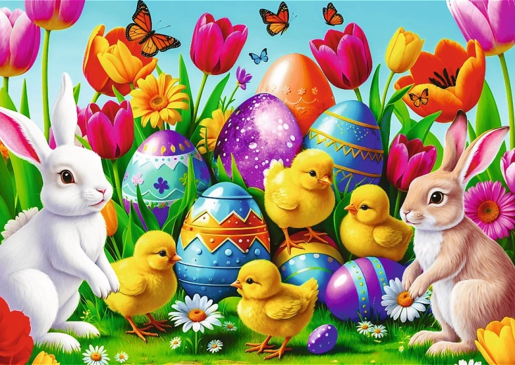 Пъзел Великденска поляна 500 части TREFL