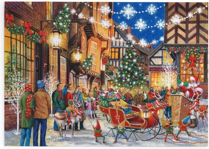 Santa's Arrival Puzzle with 500 Extra-Large Pieces