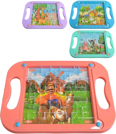 Ball maze with animal motif - 1 piece