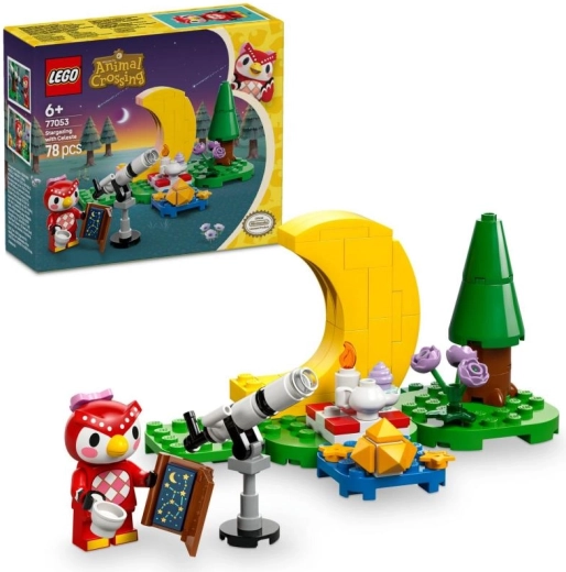 LEGO ANIMAL CROSSING наблюдение на звезди с Селесте