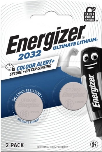 Energizer Ultimate Lithium CR2032 – lithium coin battery, 2 pcs