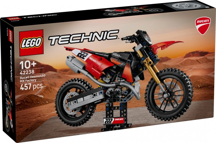 LEGO Technic мотоциклет Ducati Desmo450 MX Factory 42238