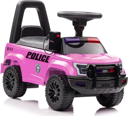 Кола за яздене с мегафон розова