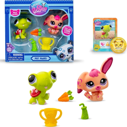Hasbro Littlest Pet Shop Pet Relay Racers set of figures and accessories