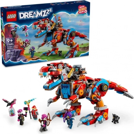 LEGO® DREAMZzz™ 71484 Купър и неговият роботизиран динозавър C-rex