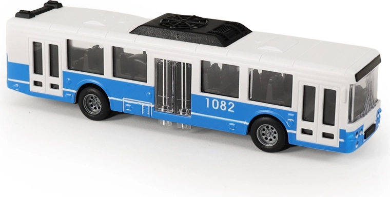 City Bus with Flywheel 16 cm – Blue