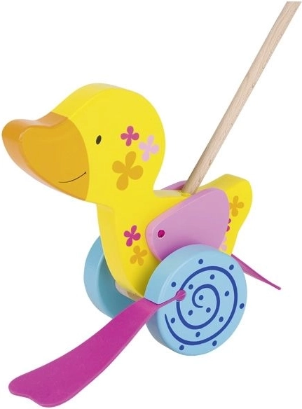 Дървено патенце на пръчка Goki