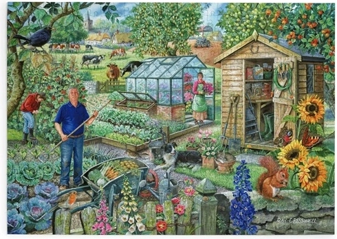 In the Garden Puzzle with 500 Extra-Large Pieces