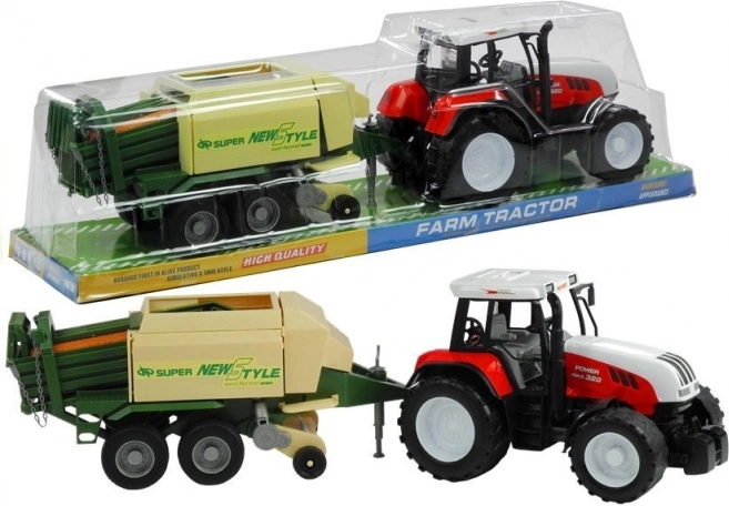 Large tractor with trailer agricultural machine 65 cm
