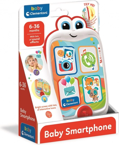 CLEMENTONI BABY интерактивен смартфон за деца със звуци