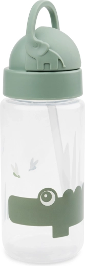 Done by Deer straw bottle Croco green 350 ml