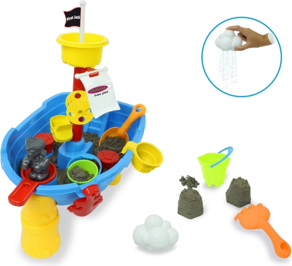 Пясъчна и водна маса за игра Pirat Jack от Jamara (21 части)
