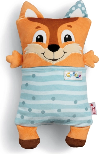 Nici Cosidoos плюшена лисица 2в1 – мека играчка и възглавничка 30 × 20 см