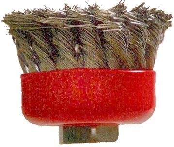 Twisted knot cup brush M14, diameter 65 mm, wire 0.3 mm