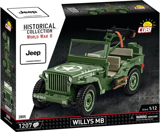 Cobi Jeep Willys MB 1:12 строителен комплект 1207 части