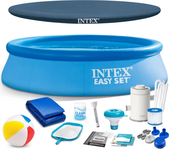 Надуваем градински басейн 244 × 61 см INTEX Easy Set 16в1