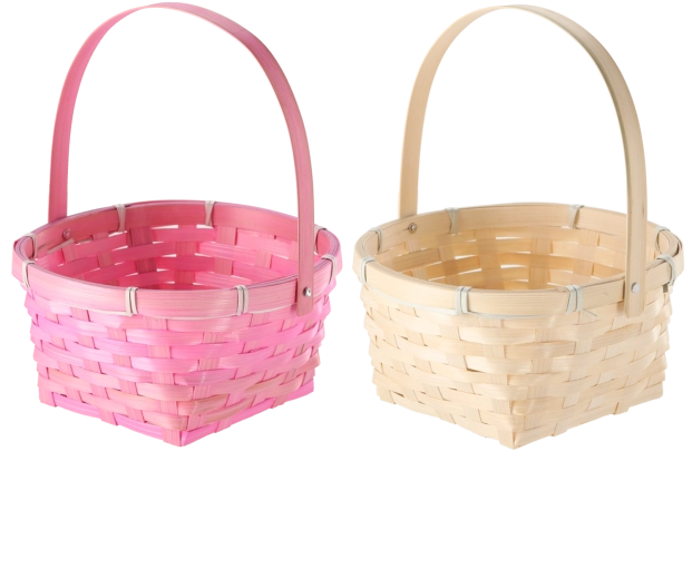 Easter basket with movable handle, 20 × 20 × 10 cm, mix of 2 colors