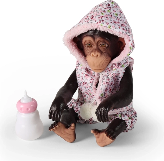 Kimi Monkey in an Outfit – Realistic Baby Monkey 32 cm