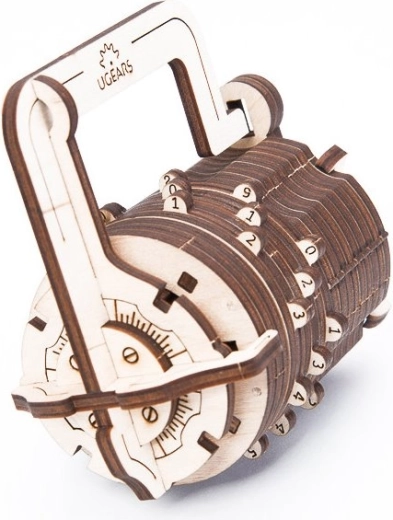 Ugears 3D Puzzle Numerical Lock – Mechanical Wooden Model