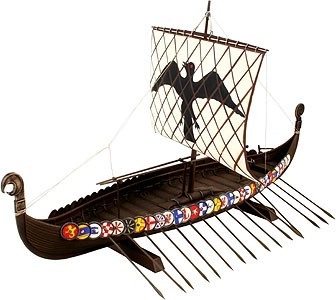 Plastic model of a Viking ship