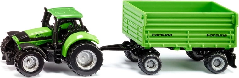 Siku трактор DEUTZ-FAHR с двуосно ремарке Fortuna