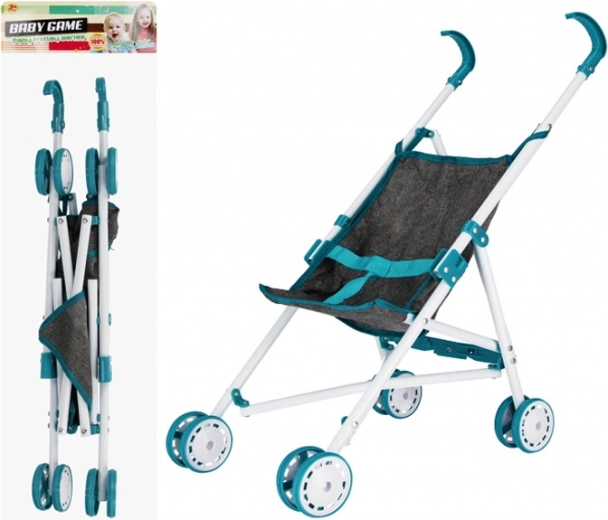 Blue Doll Stroller