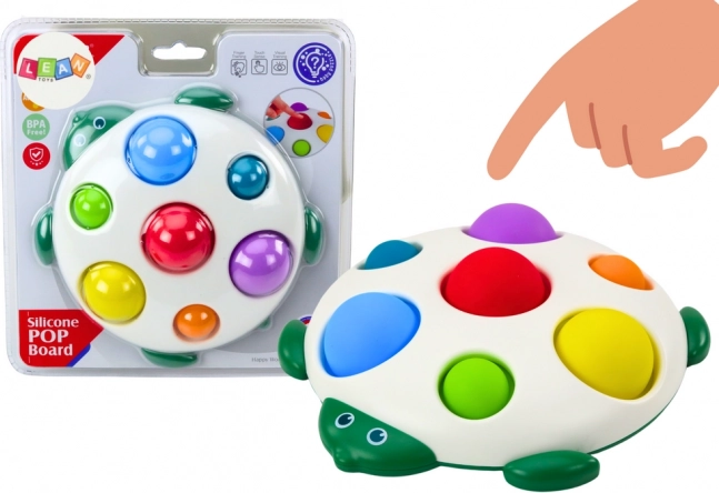 костенурка сензорна играчка табло поп-ит