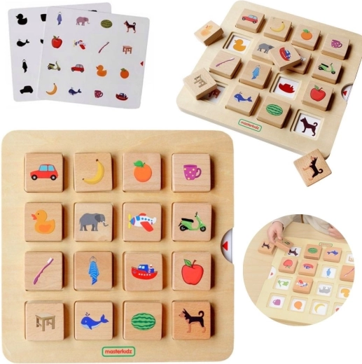 MASTERKIDZ Montessori игра за съпоставяне на сенки и предмети