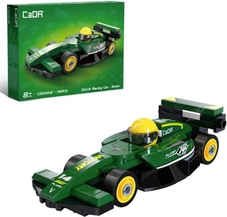 Cada building set sports car Circuit Racing Car green