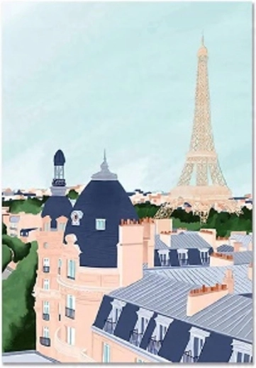 Norimpex Paint by Numbers Eiffel Tower 40 × 50 cm