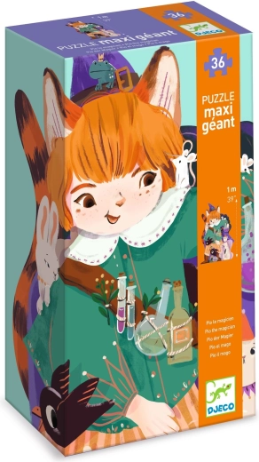 Djeco гигантски пъзел Магьосникът Пио, 36 части