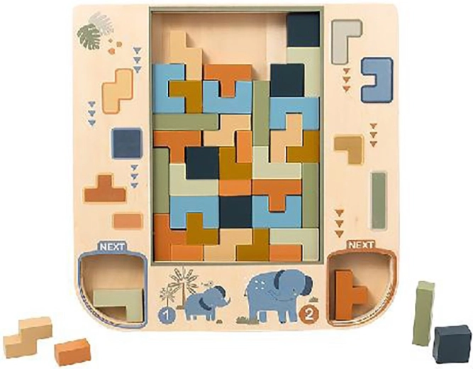 Wooden 3D Tetris Baby Mix Puzzle