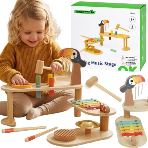 Tooky Toy образователна музикална масичка тукан