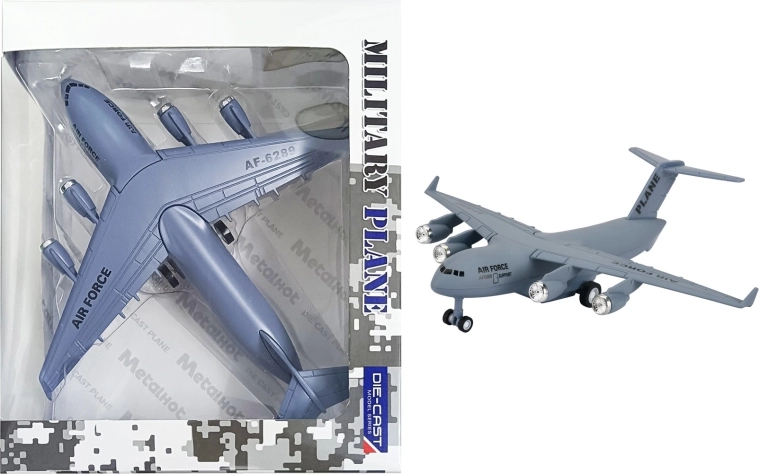 Метален модел на самолет BOEING C-17 1:300 със светлини и звуци