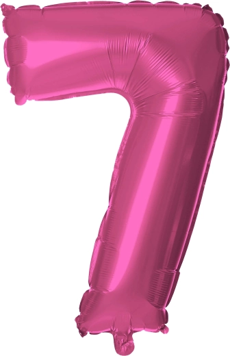 Foil Balloon Number 7 30 cm Pink TORO