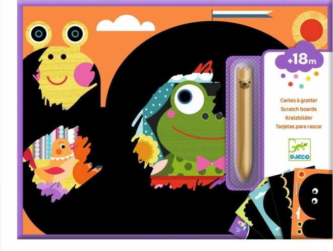 Картички за изстъргване за най-малките DJECO – откриване