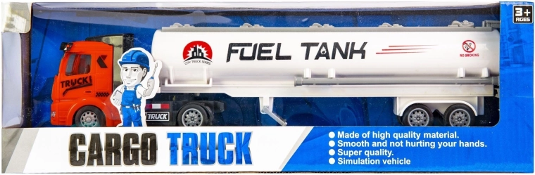 Tank truck with pull-back inertia drive, with red cab - 1 piece