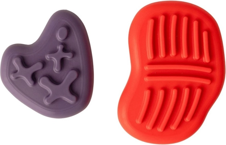 MOMS CARE Sensory Stress-Relief Stones Pink & Purple - 2 pcs