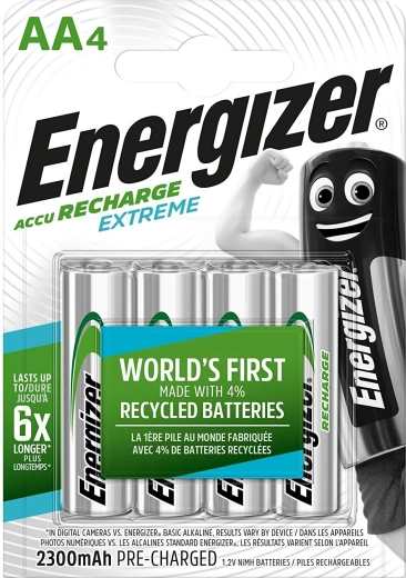 Energizer Extreme AA HR6 акумулаторни батерии 2300 mAh, 4 бр.