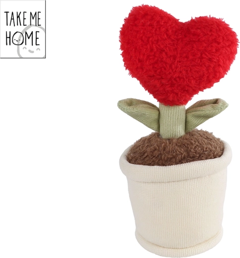 Take Me Home plush plant heart red 16.5 cm