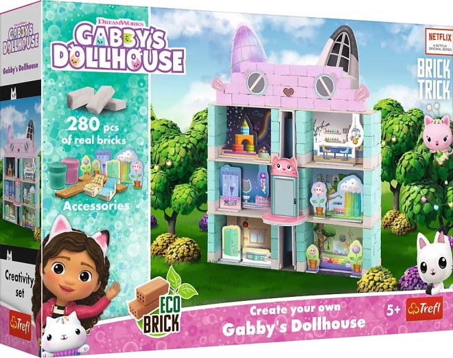 Trefl Brick Trick Gabby's Dollhouse Magical Garden – 280 pieces
