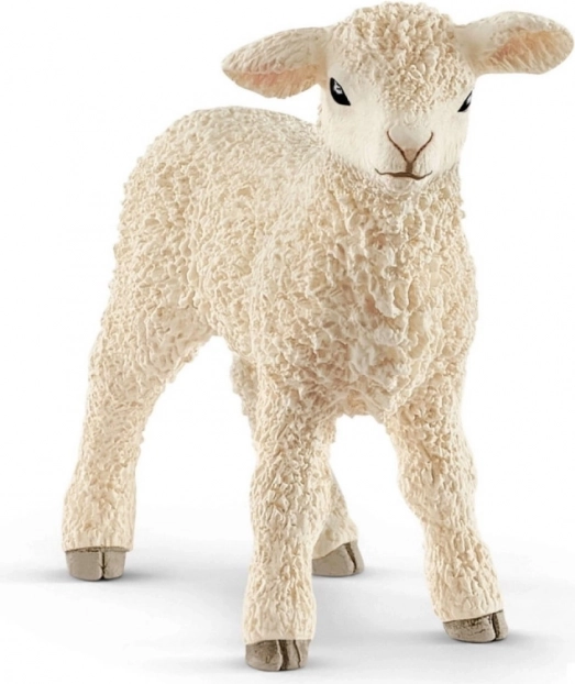Schleich малко агънце Farm World – червена фигурка