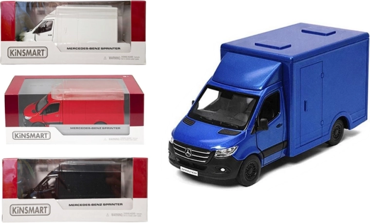 Метален модел Mercedes-Benz Sprinter 1:48 с pull back задвижване