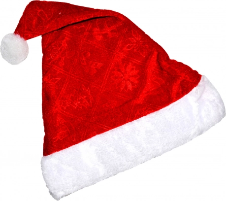 Коледна шапка с помпон 28 × 40 cm