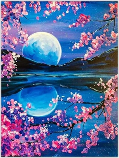 Norimpex Paint by Numbers Moonrise 40 × 50 cm